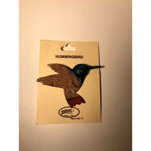 Lazart Hummingbird Brooch Pin on card